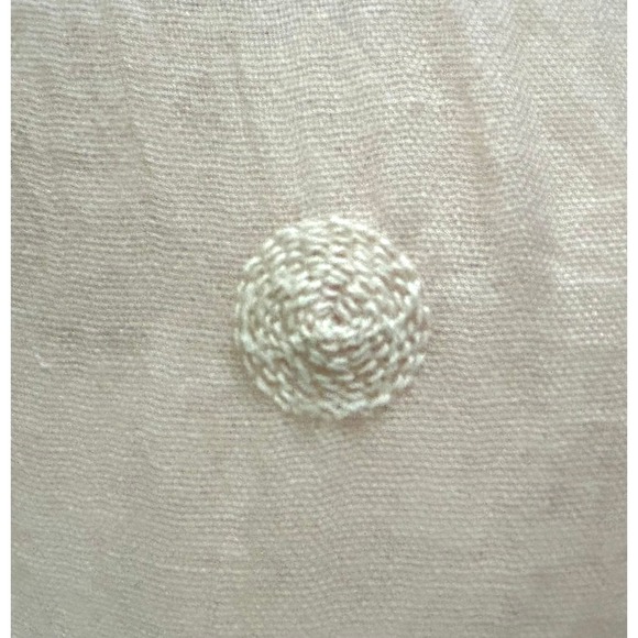 Pink Embroidered Polka Dot Gauze Scarf Lightweight Pastel Wrap Accessory - Picture 4 of 7